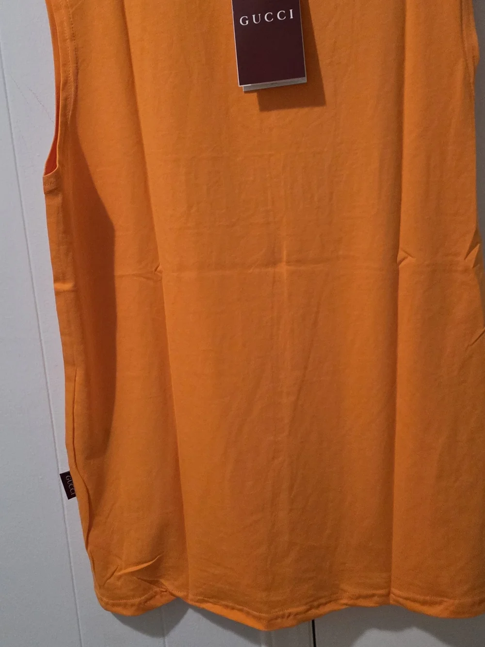 Gucci Orange Logo Tank Top